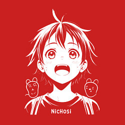 Свитшот хлопковый мужской Ничоси аниме, цвет: красный — фото 2