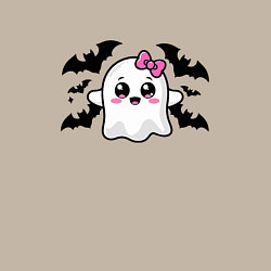 Свитшот хлопковый мужской Готическое очарование - приведение, цвет: миндальный — фото 2