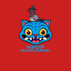 Свитшот хлопковый мужской Kpop demon hunters, цвет: красный — фото 2