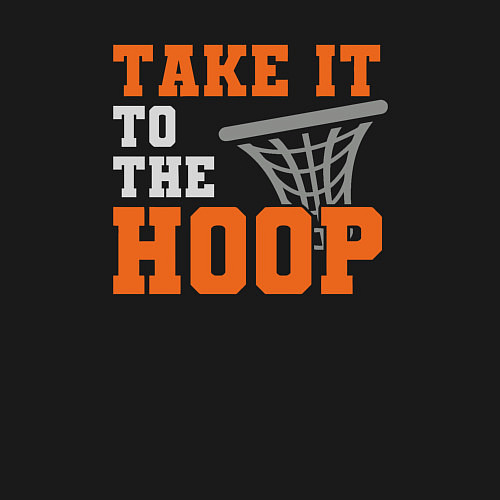 Мужской свитшот Take it to the hoop / Черный – фото 3