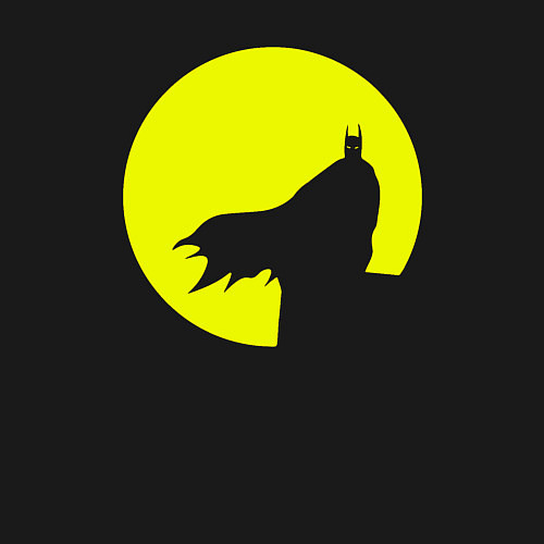 Мужской свитшот Batman circle / Черный – фото 3