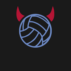 Свитшот хлопковый мужской Volleyball devil, цвет: черный — фото 2