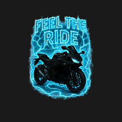 Свитшот хлопковый мужской Feel the ride, цвет: черный — фото 2