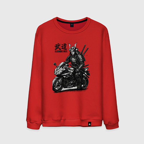 Мужской свитшот Bushido ride / Красный – фото 1