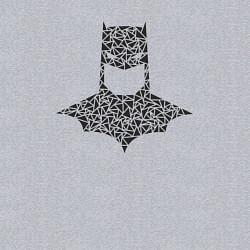 Свитшот хлопковый мужской Batman hero, цвет: меланж — фото 2