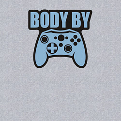 Свитшот хлопковый мужской Тело в игре, цвет: меланж — фото 2