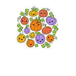 Свитшот хлопковый мужской Тыковки на хэллоуин, цвет: белый — фото 2