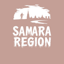 Свитшот хлопковый мужской Самарская область в стиле граффити, цвет: пыльно-розовый — фото 2