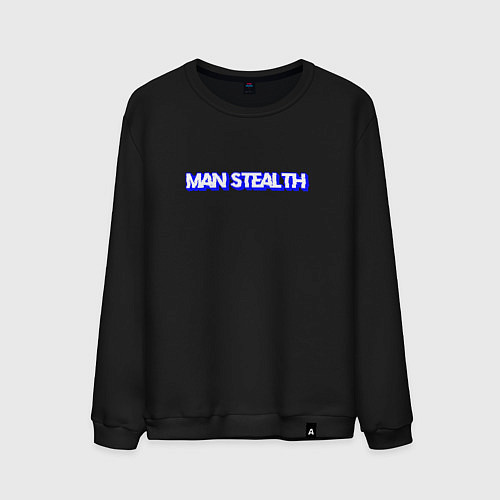 Мужской свитшот Man stealth / Черный – фото 1