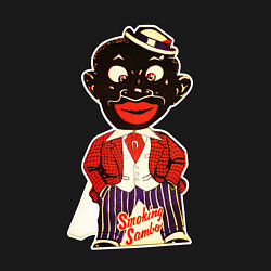 Свитшот хлопковый мужской Негр винтажный с картонных карточек, цвет: черный — фото 2