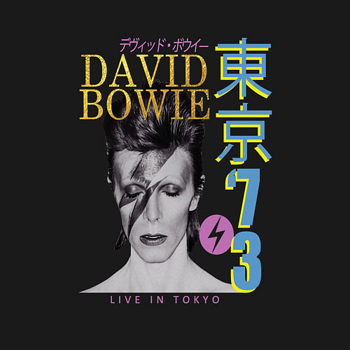 Мужской свитшот David Bowie - Live in Tokyo 73 / Черный – фото 3