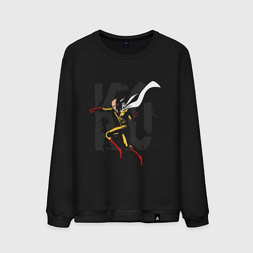 Мужской свитшот Ванпанчмен КО / Черный – фото 1