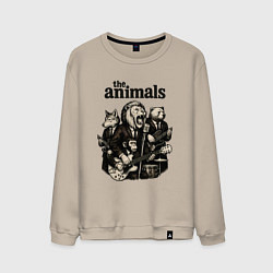 Мужской свитшот The animals группа из зверей