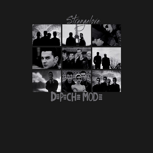 Мужской свитшот Depeche Mode - Strangelove - music video shots / Черный – фото 3