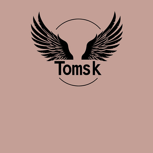 Мужской свитшот Крылья Томска / Пыльно-розовый – фото 3