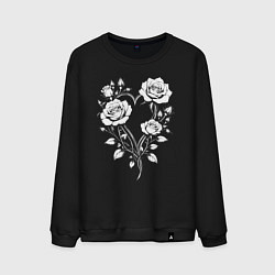 Мужской свитшот Сердце из роз