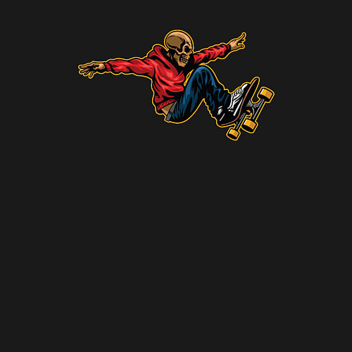 Мужской свитшот Skeletor skater / Черный – фото 3