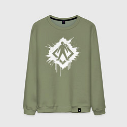 Свитшот хлопковый мужской Главная дорога человеку, цвет: авокадо