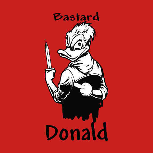 Мужской свитшот Гангстер Дональд / Красный – фото 3
