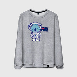 Мужской свитшот Коала космонавт