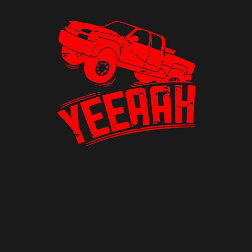 Мужской свитшот Car yeeaah / Черный – фото 3