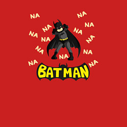 Свитшот хлопковый мужской Batman na na na, цвет: красный — фото 2