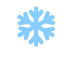 Свитшот хлопковый мужской Снежинка голубая, цвет: белый — фото 2