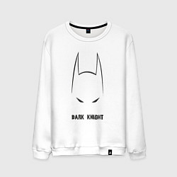 Свитшот хлопковый мужской Batman dark knight, цвет: белый