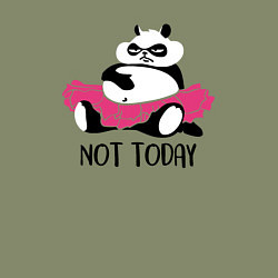 Свитшот хлопковый мужской Панда - не сегодня, цвет: авокадо — фото 2