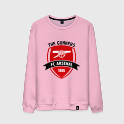 Свитшот хлопковый мужской FC Arsenal: The Gunners, цвет: светло-розовый