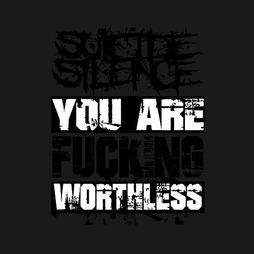 Мужской свитшот Suicide Silence: You are Fucking / Черный – фото 3