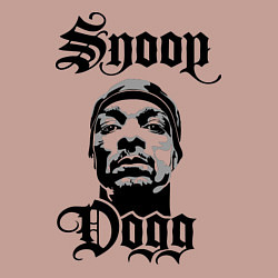 Свитшот хлопковый мужской Snoop Dogg Face, цвет: пыльно-розовый — фото 2