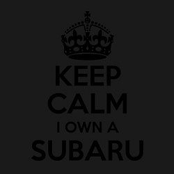 Свитшот хлопковый мужской Keep Calm & I own a Subaru, цвет: черный — фото 2