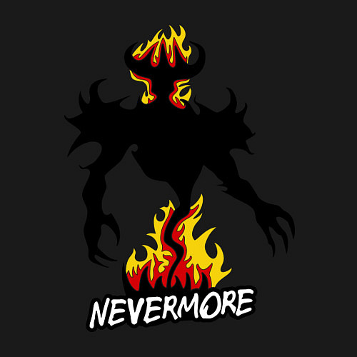 Мужской свитшот Nevermore Fire / Черный – фото 3