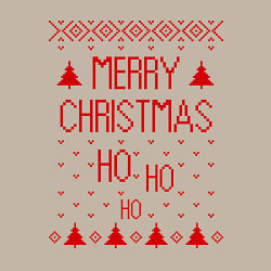 Свитшот хлопковый мужской Merry christmas, цвет: миндальный — фото 2