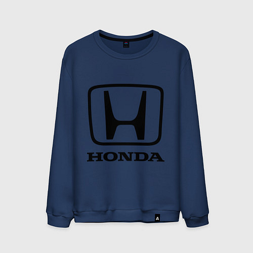 Мужской свитшот Honda logo / Тёмно-синий – фото 1