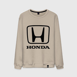 Свитшот хлопковый мужской Honda logo, цвет: миндальный