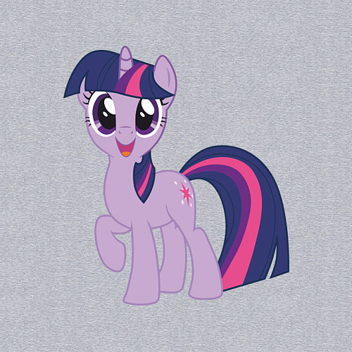 Мужской свитшот Пони Сумеречная Искорка / Меланж – фото 3