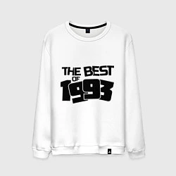 Свитшот хлопковый мужской The best of 1993, цвет: белый