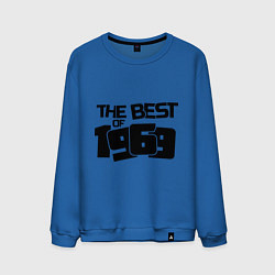 Свитшот хлопковый мужской The best of 1969, цвет: синий