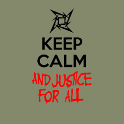 Свитшот хлопковый мужской Keep Calm & Justice For All, цвет: авокадо — фото 2