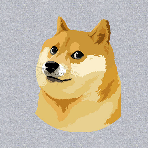 Мужской свитшот Doge / Меланж – фото 3
