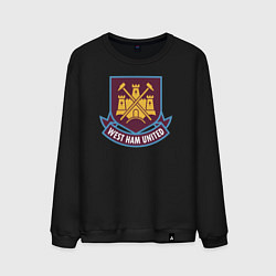 Свитшот хлопковый мужской West Ham United FC, цвет: черный