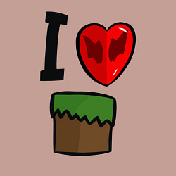 Свитшот хлопковый мужской I love Dilleron, цвет: пыльно-розовый — фото 2