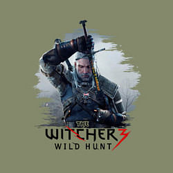 Свитшот хлопковый мужской The Witcher 3, цвет: авокадо — фото 2