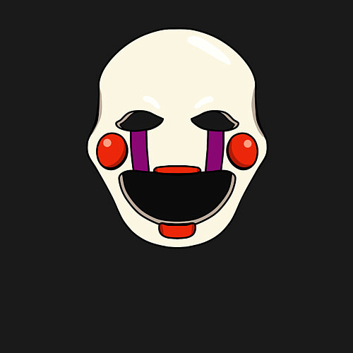 Мужской свитшот Puppet FNAF Марионетка / Черный – фото 3