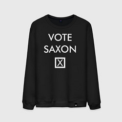 Свитшот хлопковый мужской Vote Saxon, цвет: черный