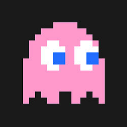 Свитшот хлопковый мужской Pac-Man: Pinky, цвет: черный — фото 2