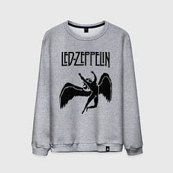 Свитшот хлопковый мужской Led Zeppelin Swan, цвет: меланж
