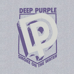 Свитшот хлопковый мужской Deep Purple: Smoke on the water, цвет: меланж — фото 2